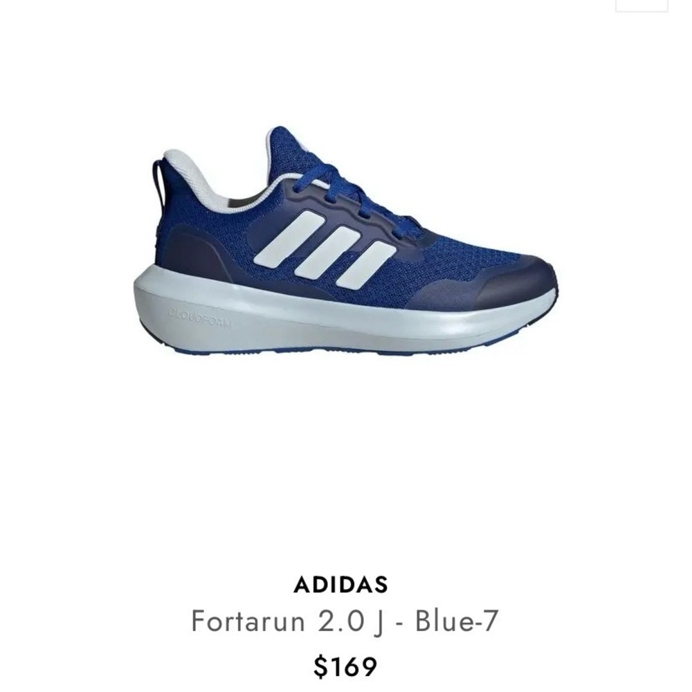 Adidas New Fortarun 2.0 Cloudfoam Sneakers Running Shoes Women’s 6.5 - 7 Blue - Picture 2 of 14